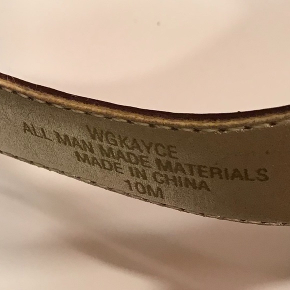 Guess Sandal Kayce Brown Strappy Cork Wedge SZ 10 - Picture 9 of 11